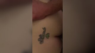 Trans girl takes cock on floor pt1