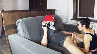 My wife is cooking while her step sister swallows my cum. MaryVincXXX