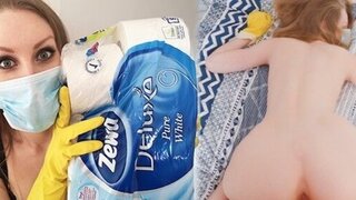 My neighbor said she would do anything for a toilet paper