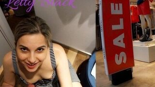 Fitting Room Sex with Clothing Store Consultant Ends Cum Swallow