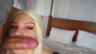 White bitch loves when she gets fucked with doggy style