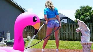 Sexy stepmom Cory Chase cums from stepson's big dick