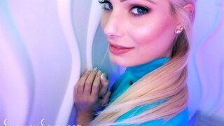 A beautiful girl skillfully sucks a dick and mouthwateringly swallows cum