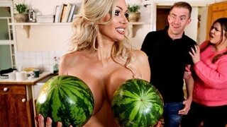 Potz with a big dick traded a fat woman for a blonde with big watermelons