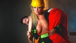 The firefighter saved the guy and had sex with him to bring him to his senses
