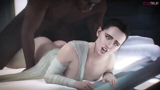Anal sex with a black man in "Star Wars XXX" [xxx cartoons, anime, hentai, uncensored]